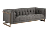 Ekon Fabric Upholstered Streamlined Sofa