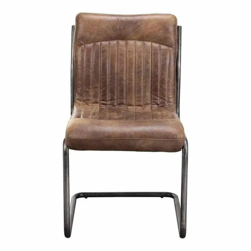 Ansel Leather Upholstered Armless Dining Chair (Set Of 2)