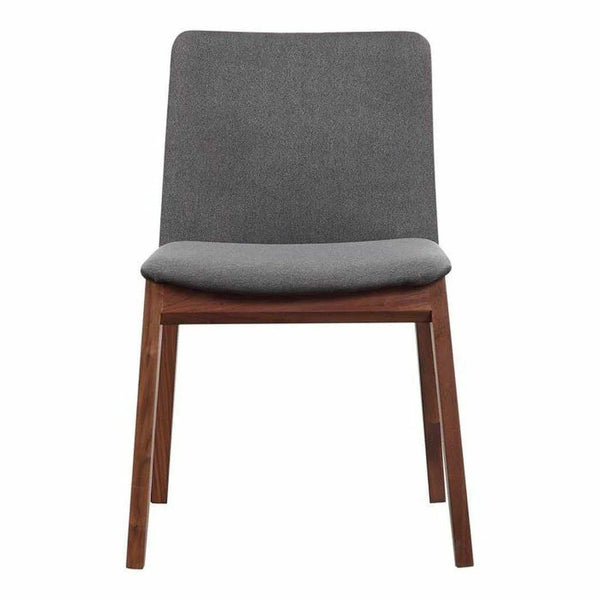 21 Inch Dining Chair Grey (Set Of 2) Grey Mid-Century Modern Dining Chairs LOOMLAN By Moe's Home
