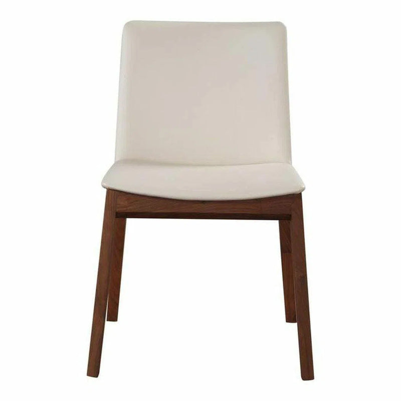 21 Inch Dining Chair White (Set Of 2) White Mid-Century Modern Dining Chairs LOOMLAN By Moe's Home