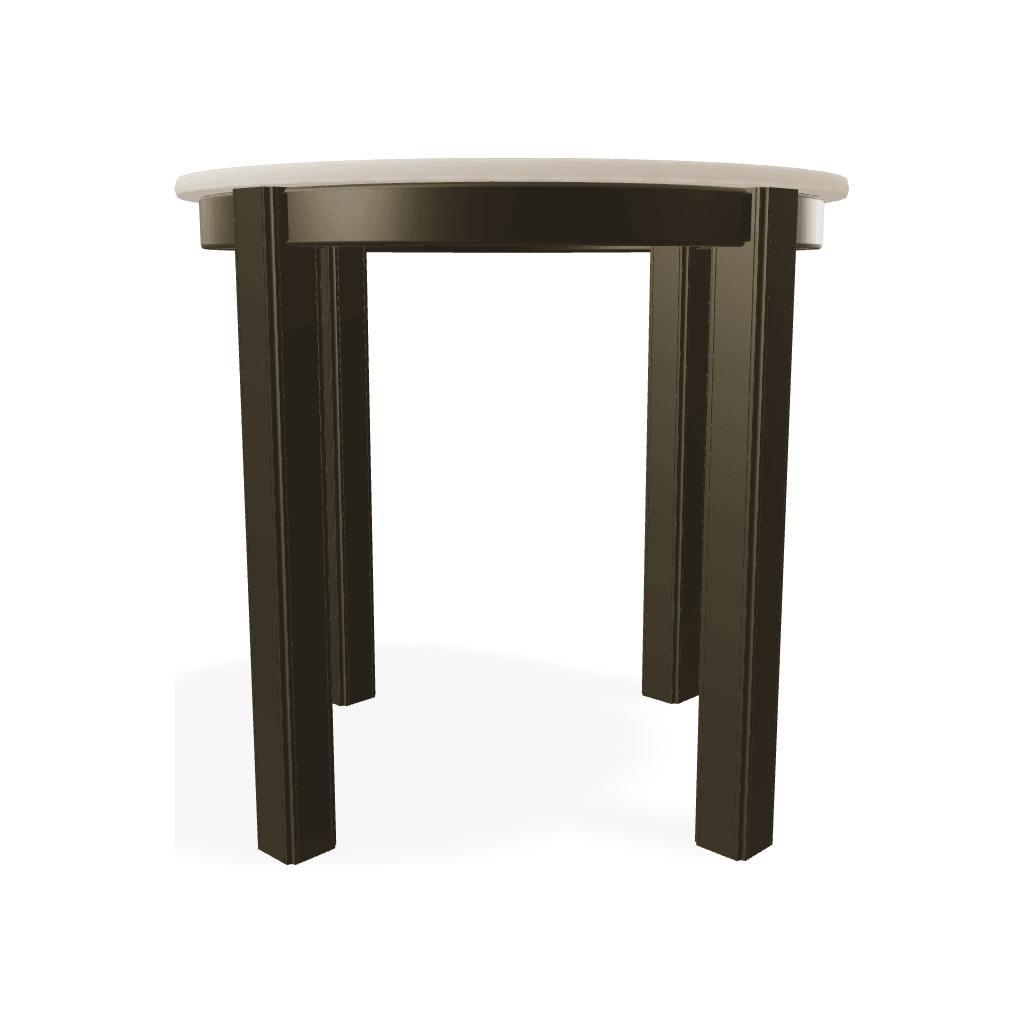 21" Round Marine Grade Polymer Deluxe End Table