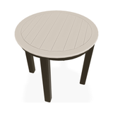 21" Round Marine Grade Polymer Deluxe End Table-Outdoor Side Tables-Telescope-LOOMLAN