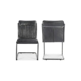 21 in Dining Chair Leather Set Of 2-Dining Chairs-Moe's Home-LOOMLAN