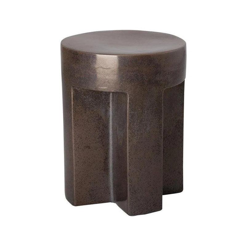 21 in. TX Ceramic Outdoor Garden Stool