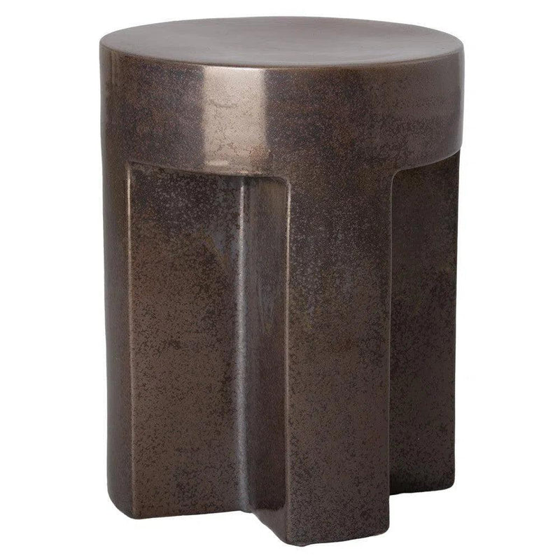 21 in. TX Ceramic Outdoor Garden Stool