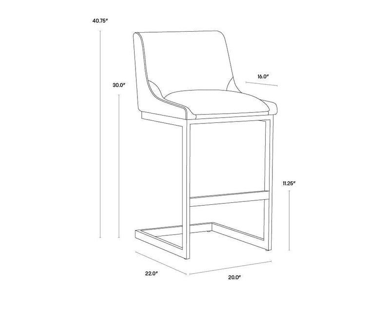 Holly Fabric Upholstered Barstool