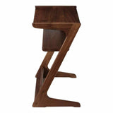 21.5 Inch Accent Table Walnut Brown Contemporary Side Tables LOOMLAN By Moe's Home