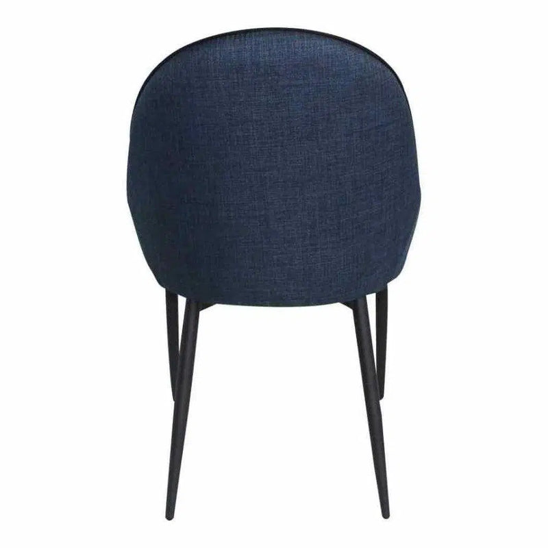 21.5 Inch Dining Chair Dark Blue Set Blue