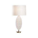 Kai White Stone Base Table Lamp