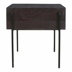 22 Inch Side Table Brown Modern