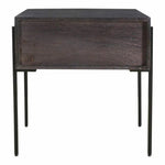 22 Inch Side Table Brown Modern