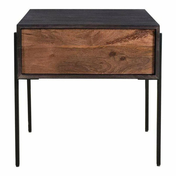 22 Inch Side Table Brown Modern Side Tables LOOMLAN By Moe's Home