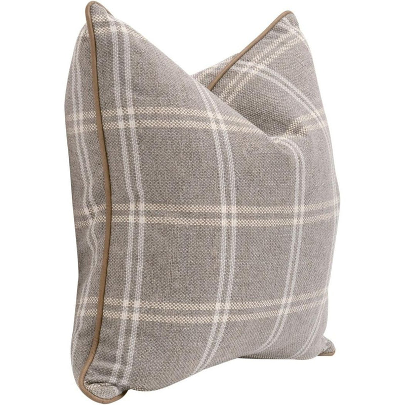 22" Performance Fabric Essential Pillow 2PC-Throw Pillows-Essentials For Living-Grey-LOOMLAN