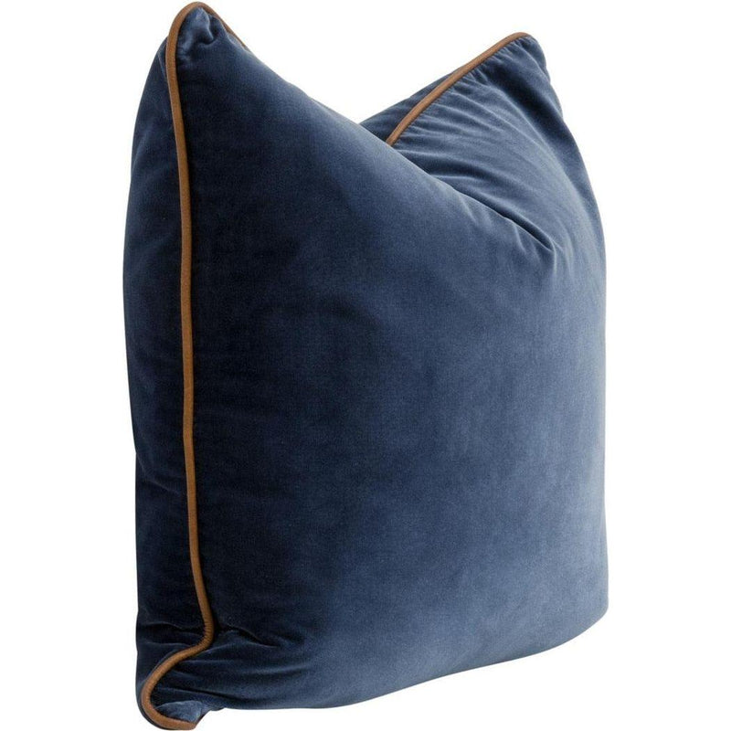 22" Performance Fabric Luxurious Essential Pillow 2PC-Throw Pillows-Essentials For Living-Blue-LOOMLAN