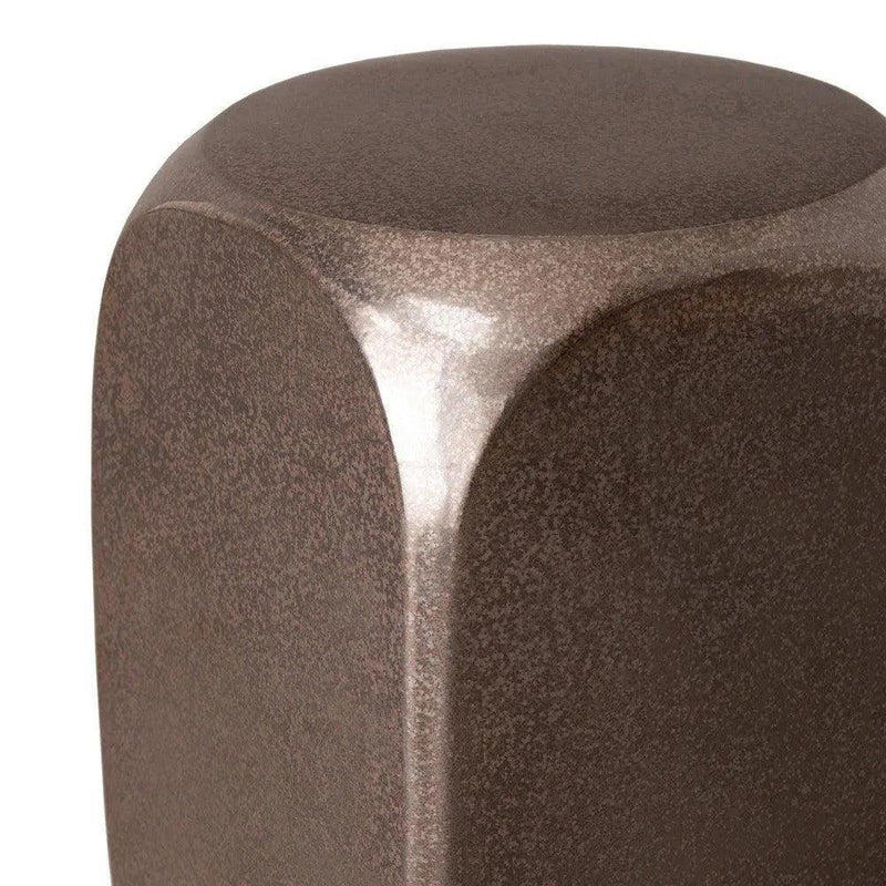 22 in. Dice Ceramic Outdoor Garden Stool