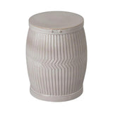 22 in. Dolly Tub Ceramic Outdoor Garden Stool