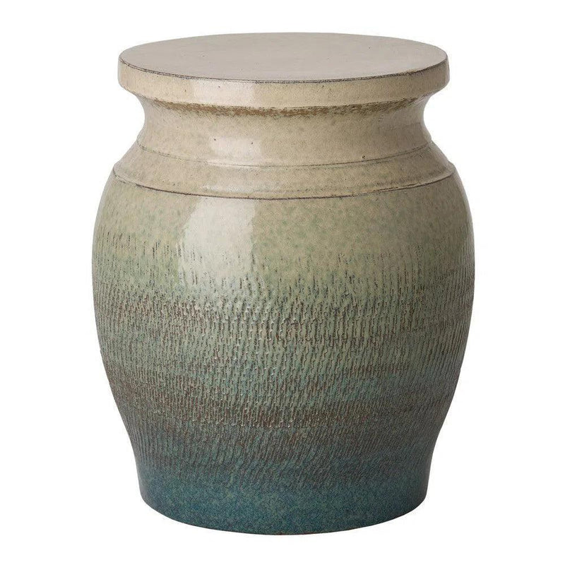 22 in. Koji Ceramic Outdoor Garden Stool