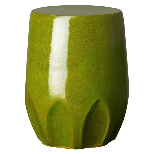 22 in. Large Calyx Ceramic Outdoor Garden Stool