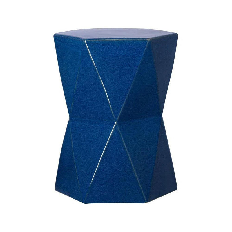 22 in. Matrix Hexagon Outdoor Garden Stool