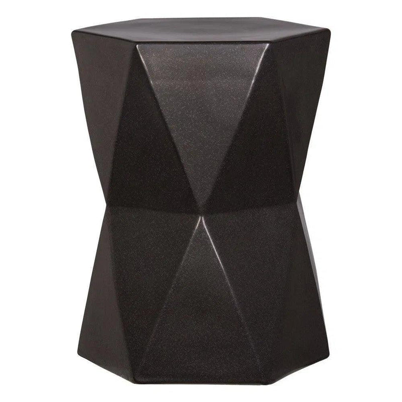 22 in. Matrix Hexagon Outdoor Garden Stool