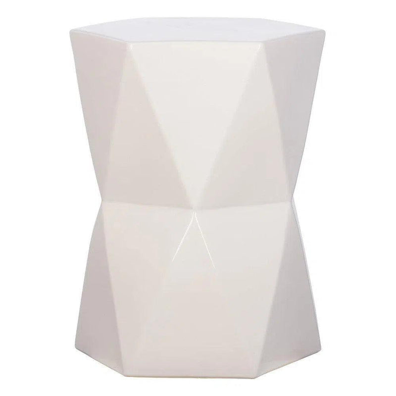 22 in. Matrix Hexagon Outdoor Garden Stool