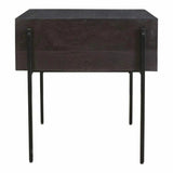 22 Inch Side Table Brown Modern - LOOMLAN - Moe's Home - Side Tables