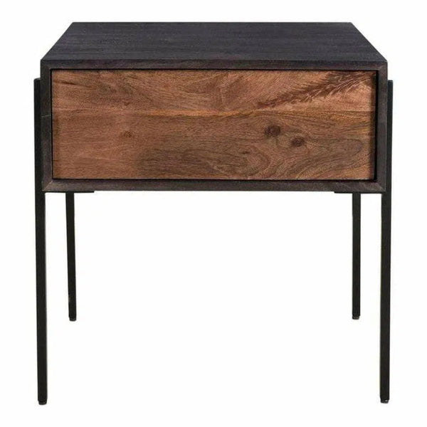 22 Inch Side Table Brown Modern - LOOMLAN - Moe's Home - Side Tables