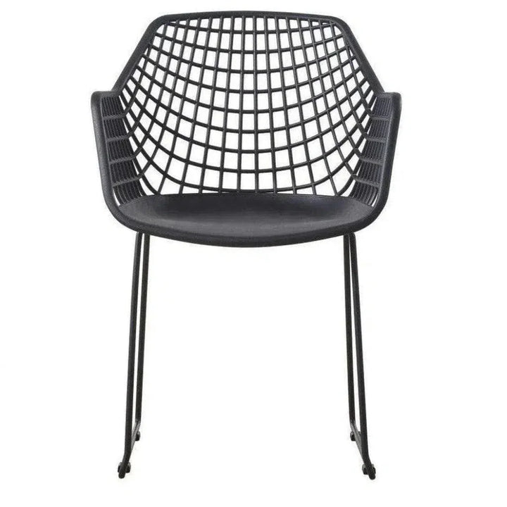 22.5 Inch Chair Black Set Black Contemporary-Outdoor Accent Chairs-Moe's Home-LOOMLAN