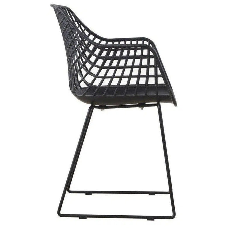 22.5 Inch Chair Black Set Black Contemporary