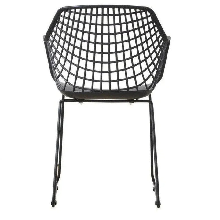22.5 Inch Chair Black Set Black Contemporary-Outdoor Accent Chairs-Moe's Home-LOOMLAN