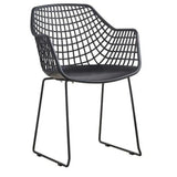 22.5 Inch Chair Black Set Black Contemporary