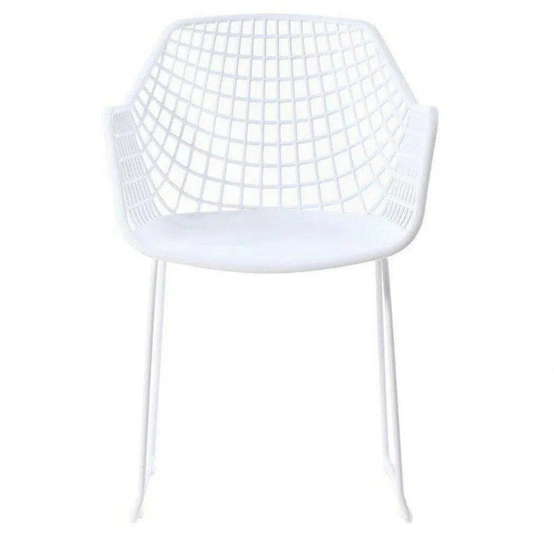 22.5 Inch Chair White Set White Contemporary