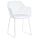 22.5 Inch Chair White Set White Contemporary