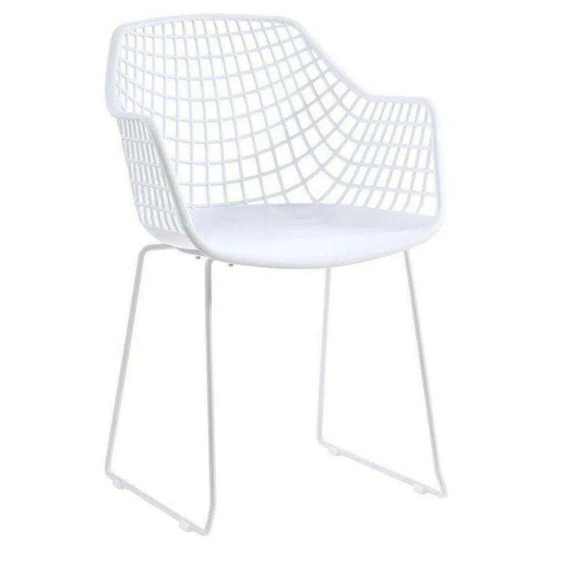 22.5 Inch Chair White Set White Contemporary