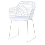 22.5 Inch Chair White Set White Contemporary