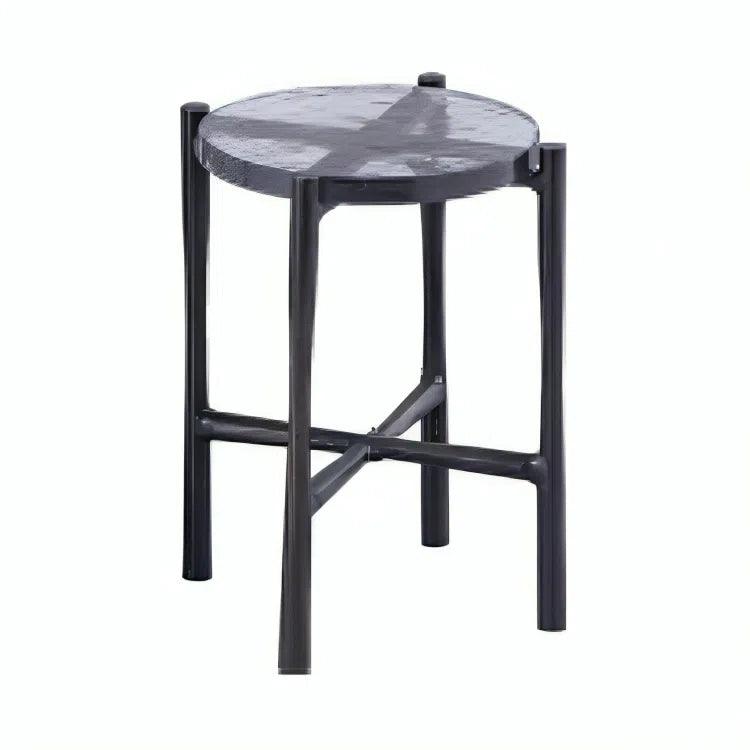 Shyla Reclaimed Cast Aluminum Round End Table