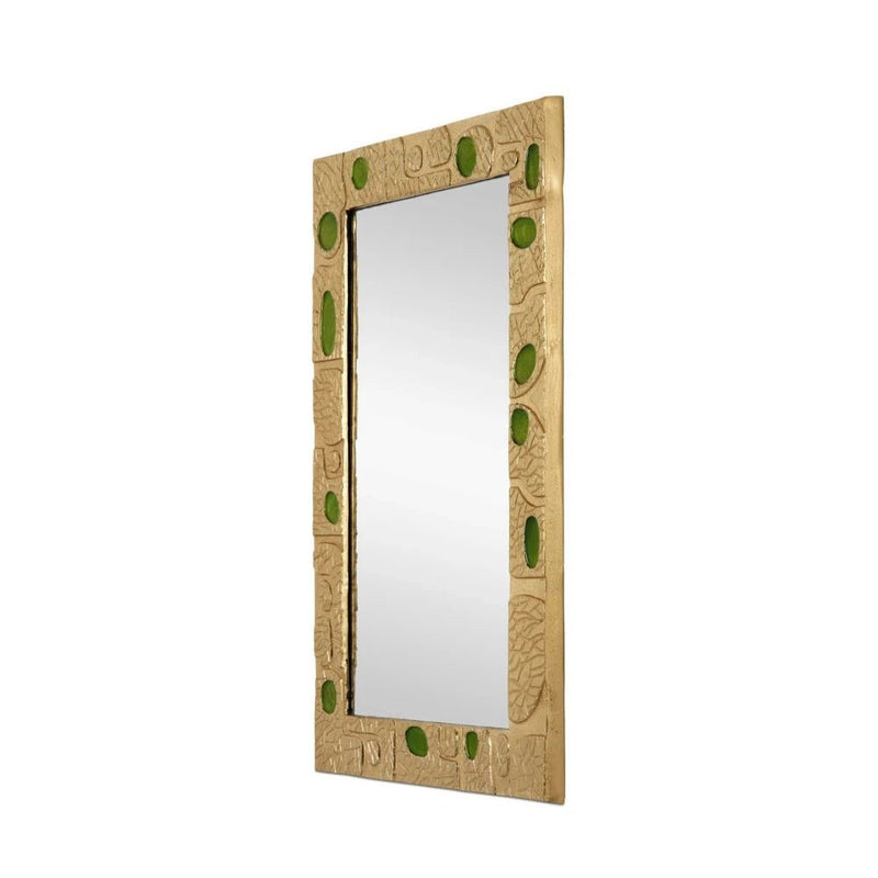 23.75" Beau Monde Gold Frame Wall Mirror - LOOMLAN - Currey & Co - Wall Mirrors
