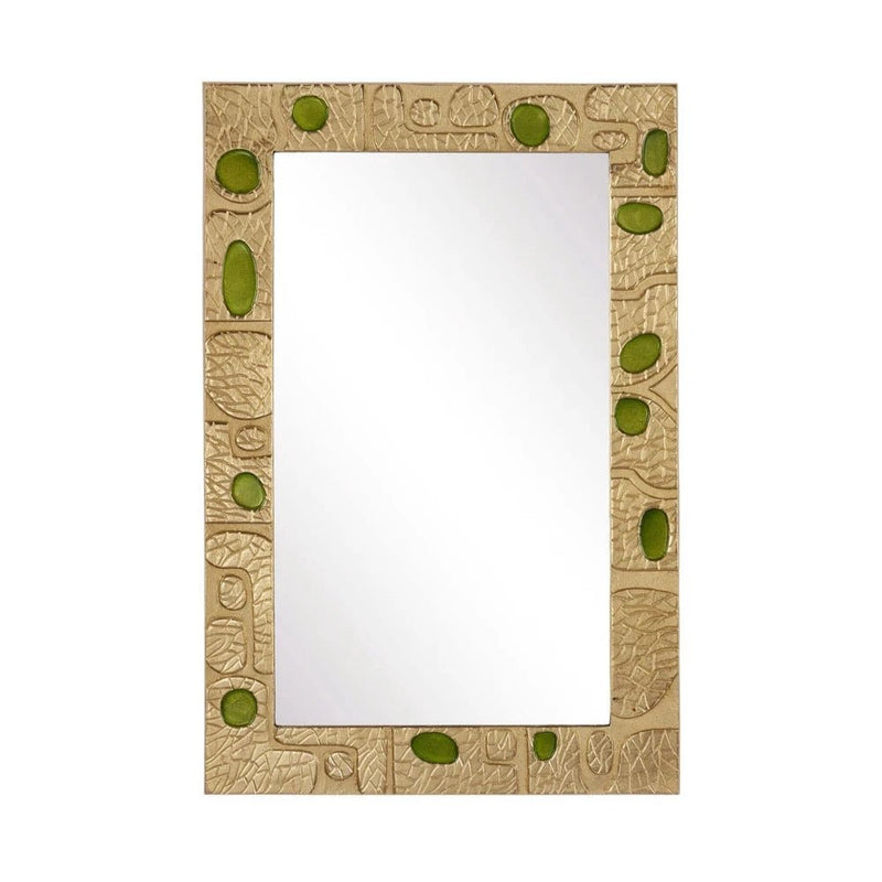 23.75" Beau Monde Gold Frame Wall Mirror - LOOMLAN - Currey & Co - Wall Mirrors