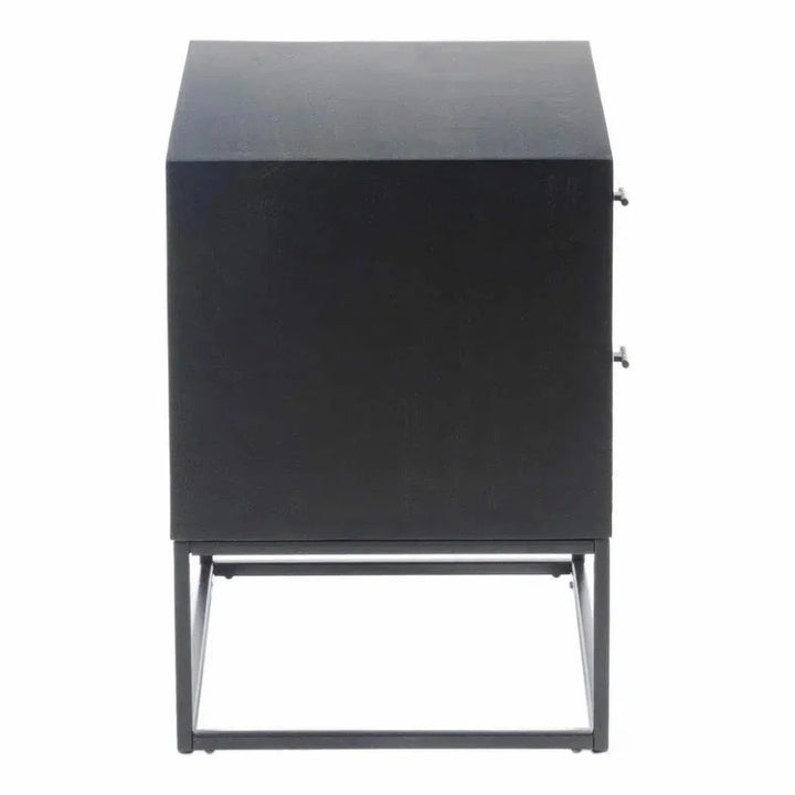 23.5 Inch Nightstand Black Contemporary - LOOMLAN - Moe's Home - Nightstands