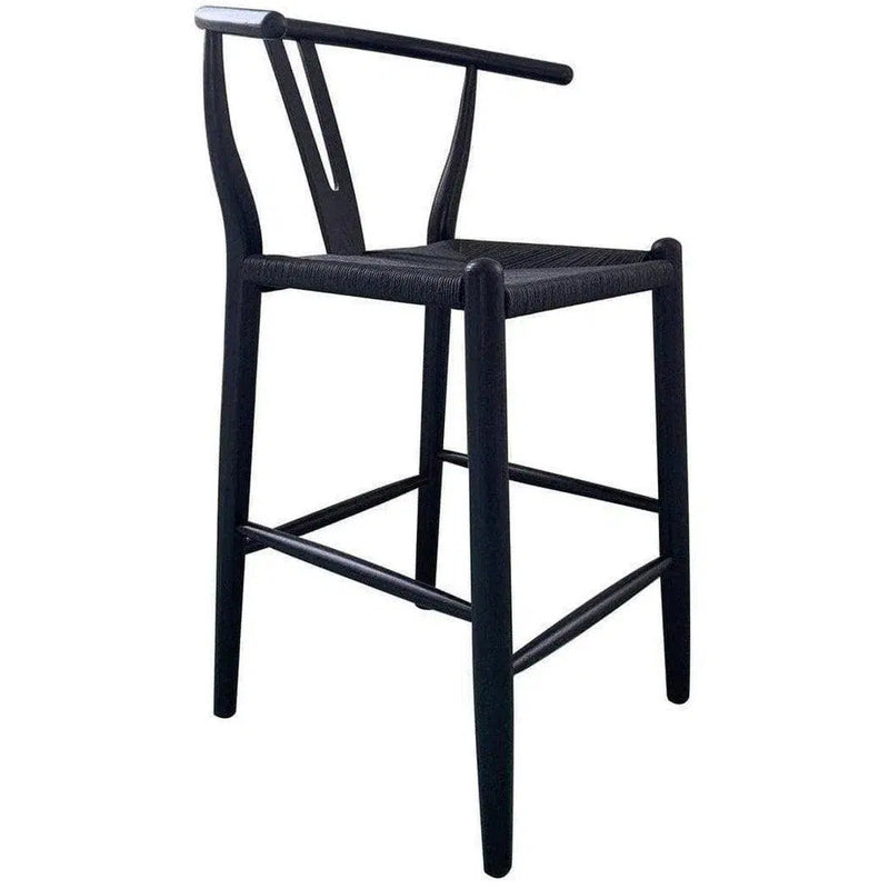 24 Inch Counter Stool Black Scandinavian