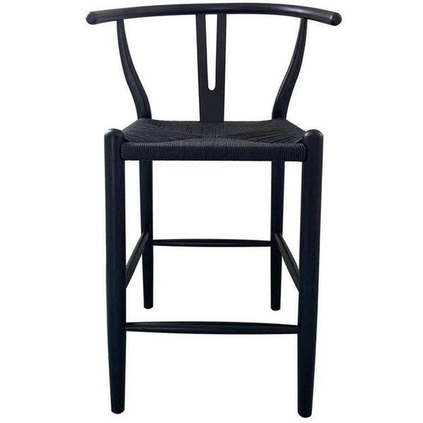 24 Inch Counter Stool Black Scandinavian Counter Stools LOOMLAN By Moe's Home