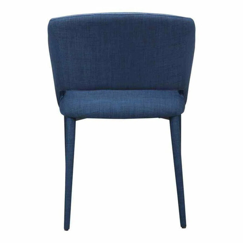 24 Inch Dining Chair Navy Blue Retro Dining Chairs LOOMLAN By Moe's Home