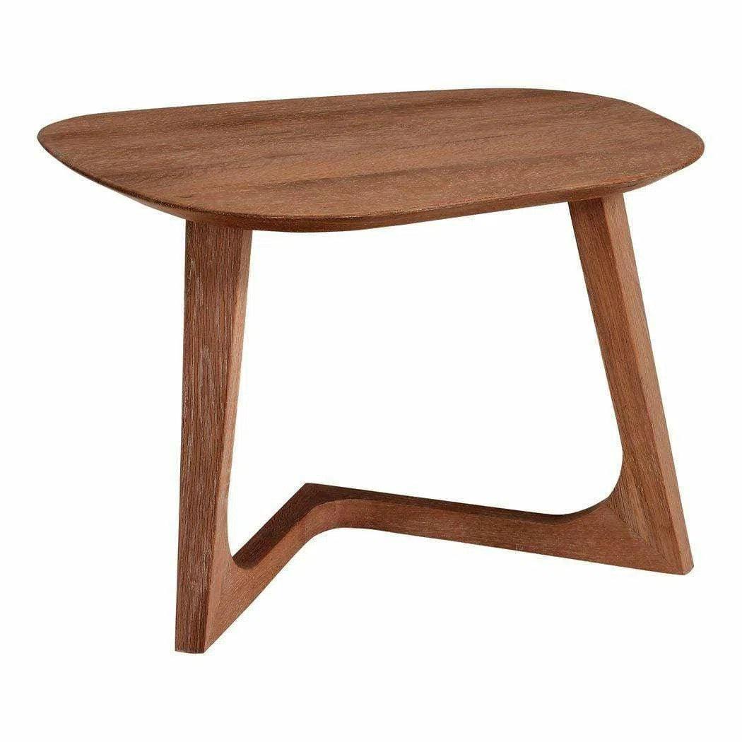 24 Inch End Table Brown Mid-Century Modern