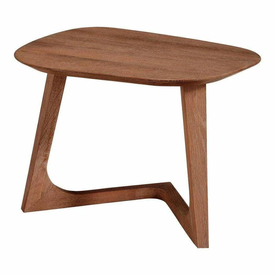 24 Inch End Table Brown Mid-Century Modern