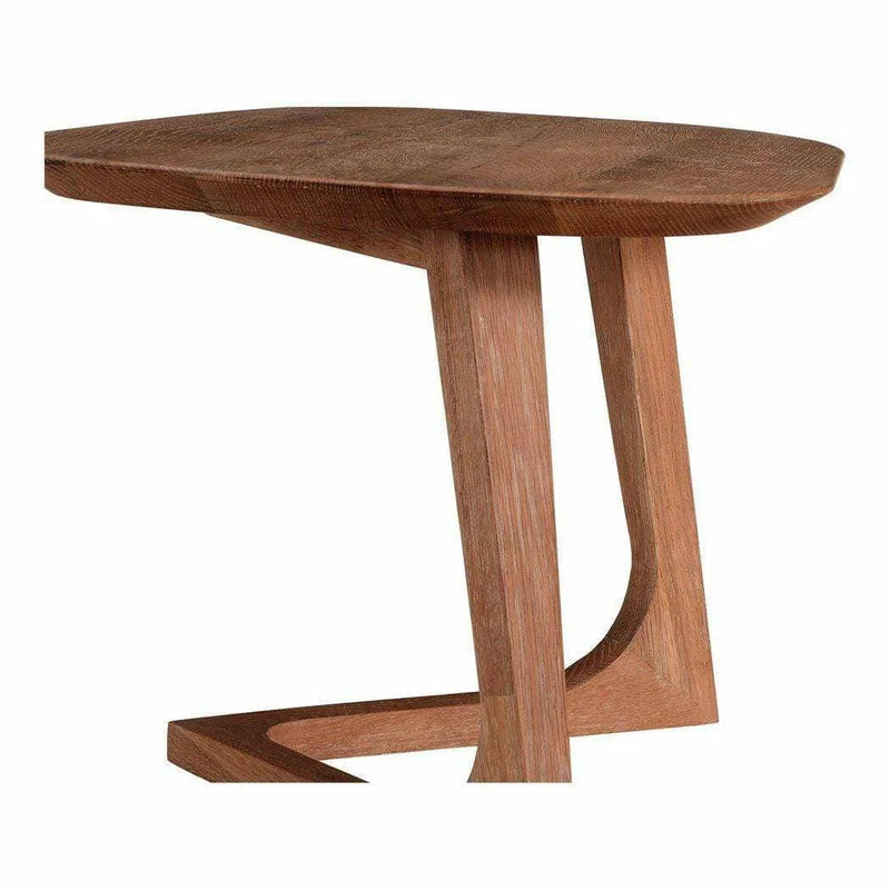 24 Inch End Table Brown Mid-Century Modern Side Tables LOOMLAN By Moe's Home