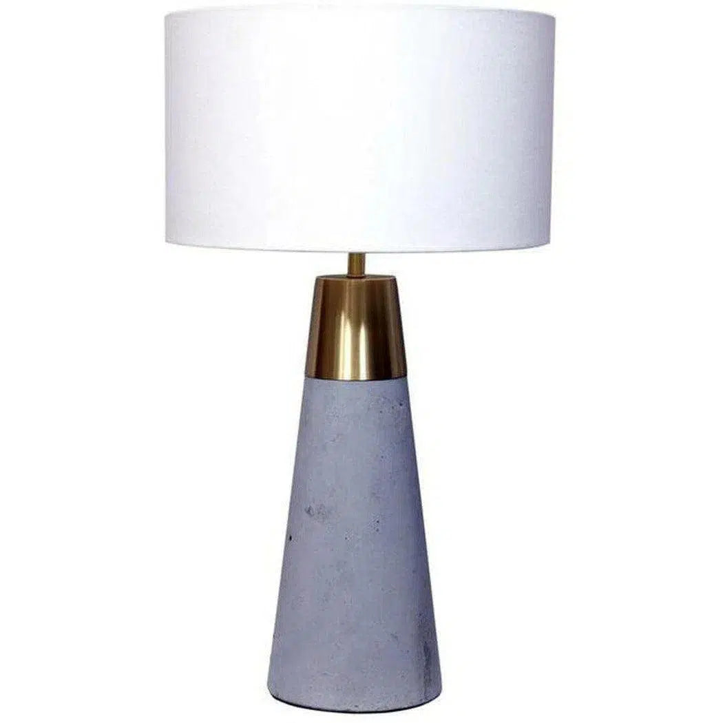 25 Inch Lamp Grey Contemporary