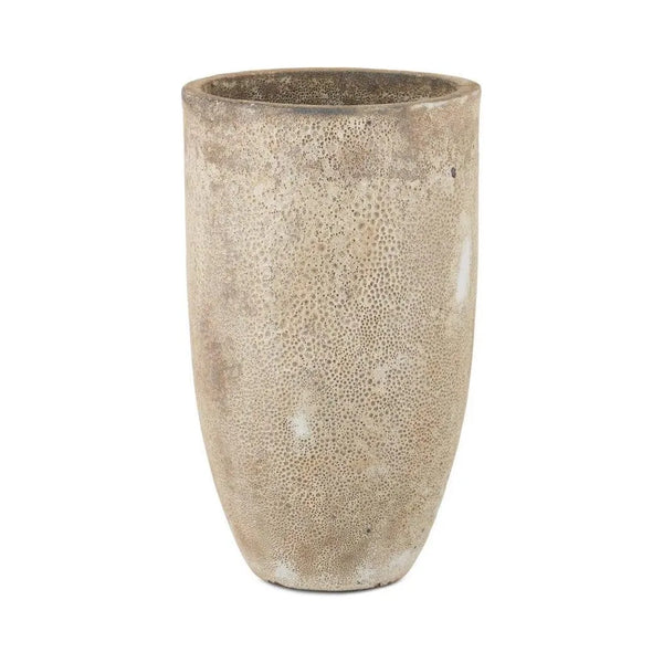 25 in. Elias Ceramic Beige Planter