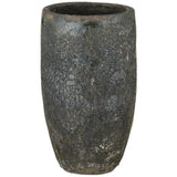 25 in. Elias Ceramic Black Planter