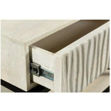 26 Inch Nightstand White Contemporary