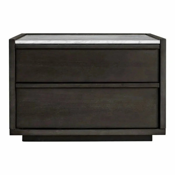 26.5 Inch Nightstand Grey Contemporary - LOOMLAN - Moe's Home - Nightstands